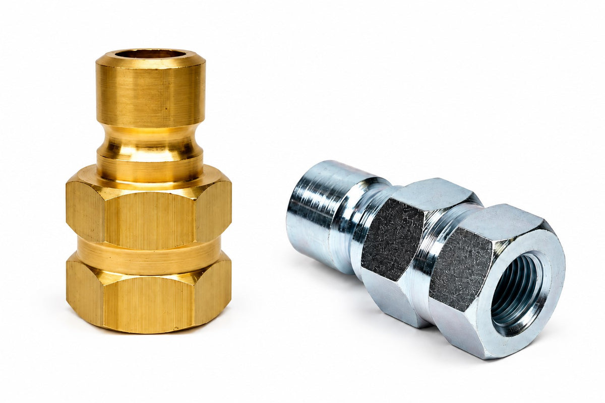 DME® 200 and 300 Series Brass and Galvanised Steel Quick Release Female Plugs